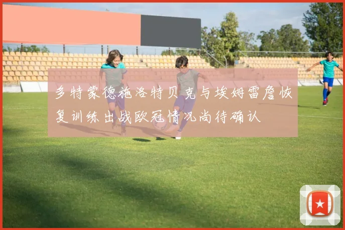 多特蒙德施洛特贝克与埃姆雷詹恢复训练出战欧冠情况尚待确认